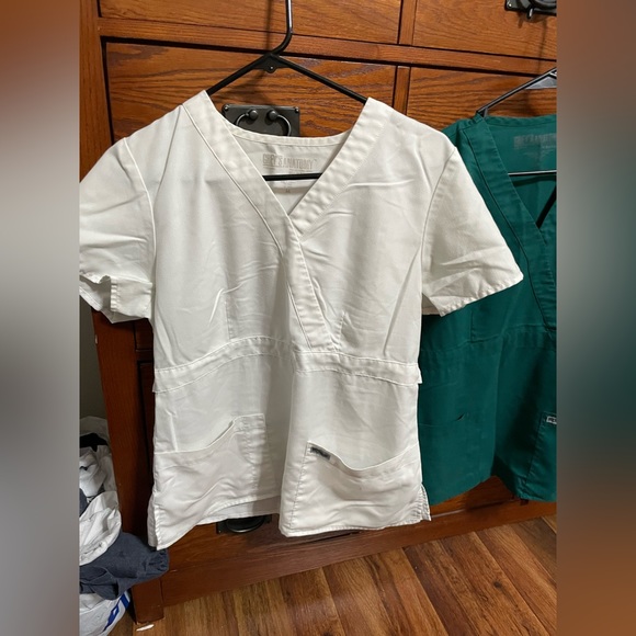 Barco Uniforms Tops - White Grey’s Anatomy scrub top